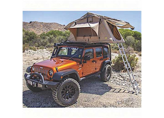 Smittybilt OVERLAND ROOF TOP TENT; FOLDED WITH BEDDING; 12V SOCKET; SLEEPS 2-3