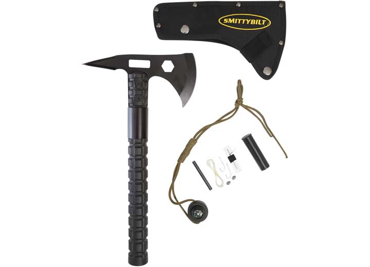 Smittybilt TRAIL AXE W/BLADE SHEATH; 402 STAINLESS BLADE