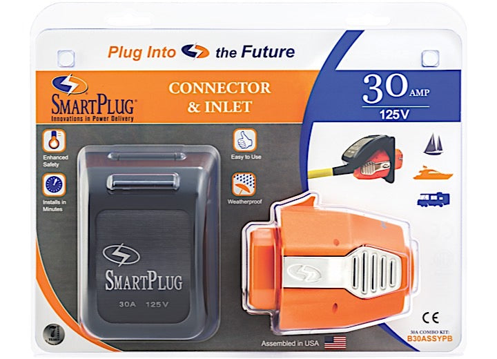 SmartPlug 30 AMP-FEMALE CONNECTOR & NON-METALLIC INLET/BLACK