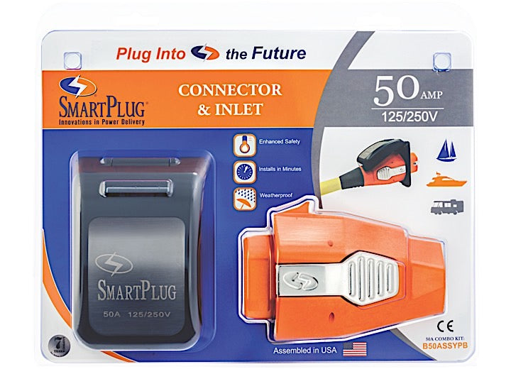 SmartPlug 50 AMP-FEMALE CONNECTOR & NON-METALLIC INLET/BLACK