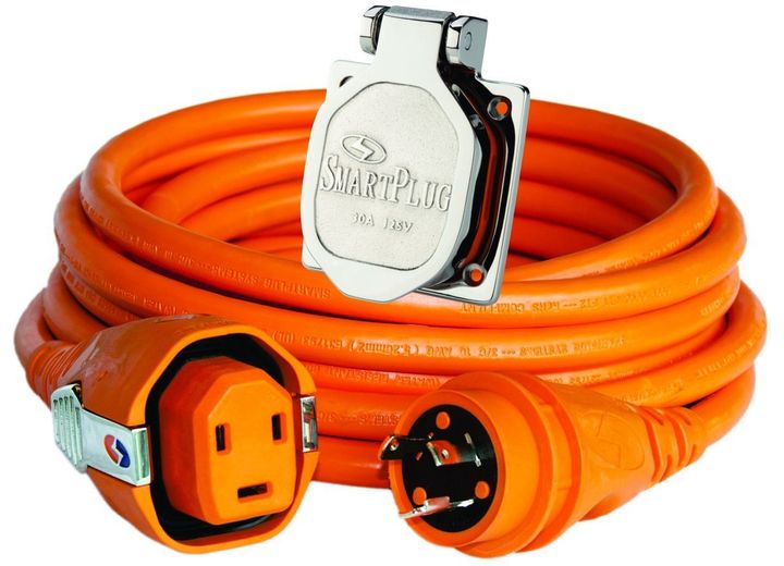 SmartPlug 30 AMP-50FT DUAL CONFIG SMARTPLUG X L5-30 CORDSET/ORANGE & STAINLESS STEEL INLET
