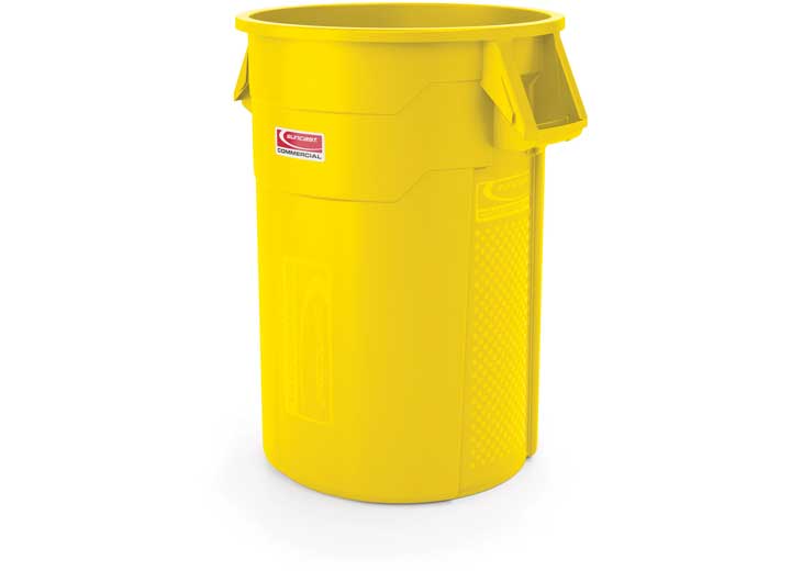 Suncast TRASH CAN UTILITY, 44, YELLOW