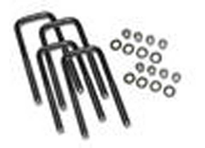 Superlift U-BOLT KIT, (4) W/HDWE