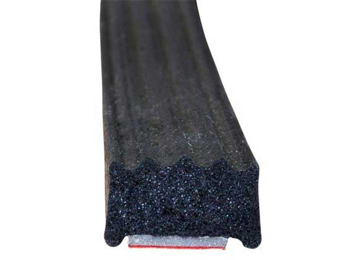 Steele Rubber Products W/S, SPONGE, RIBBED W/TAPE, 5/16X9/16, 30FT