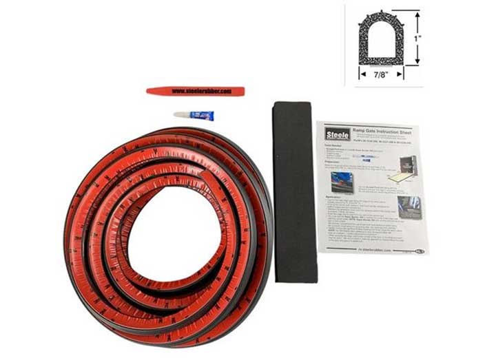 Steele Rubber Products KIT, RAMP GATE, D W/TAPE, 1X7/8, 35FT