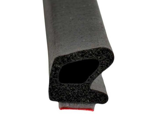 Steele Rubber Products W/S, SPONGE, ANGULAR W/TAPE, 7/16X7/16, 15FT