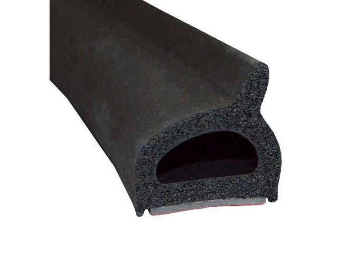 Steele Rubber Products W/S, SPONGE, HALF RND TABS W/TAPE, 3/4X3/4, 15FT