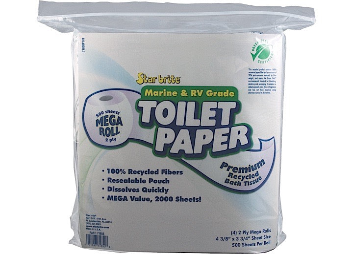 Star Brite / Star-Tron Star Brite 2-Ply RV/Marine Toilet Tissue - 4 Rolls