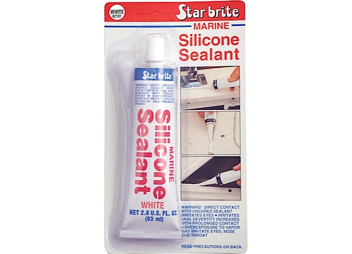 Star Brite / Star-Tron SILICONE SEALANT WHITE 2.8 OZ.