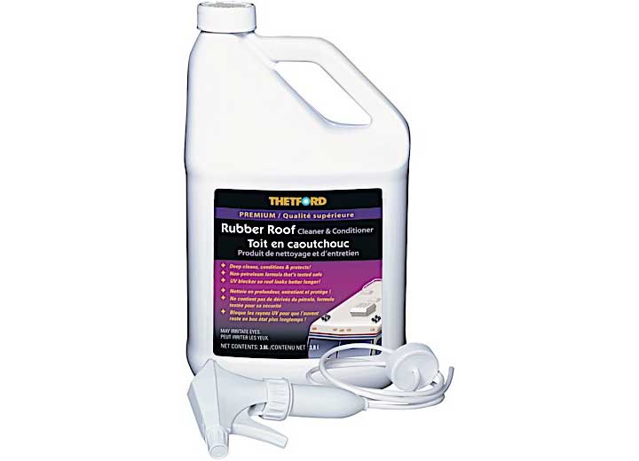 Thetford RV RUBBER ROOF CLEANER BI-LINGUAL,  1 GALLON