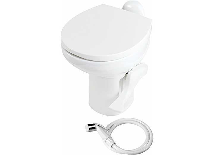 Thetford Aqua-Magic Style II High Profile RV Toilet with Hand Sprayer - White