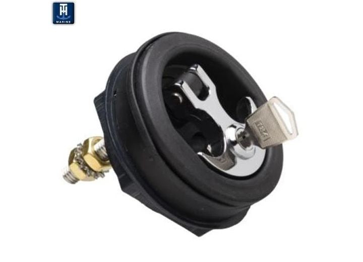 TH Marine LOCKING ANCHOR LOCK - BLACK WITH BLACK HANDLE