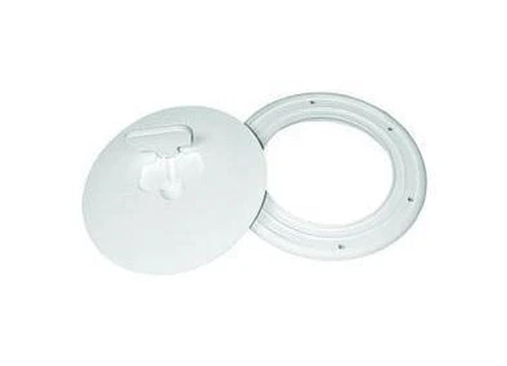 TH Marine 6IN CAM- OUT DECK PLATE - POLAR WHITE