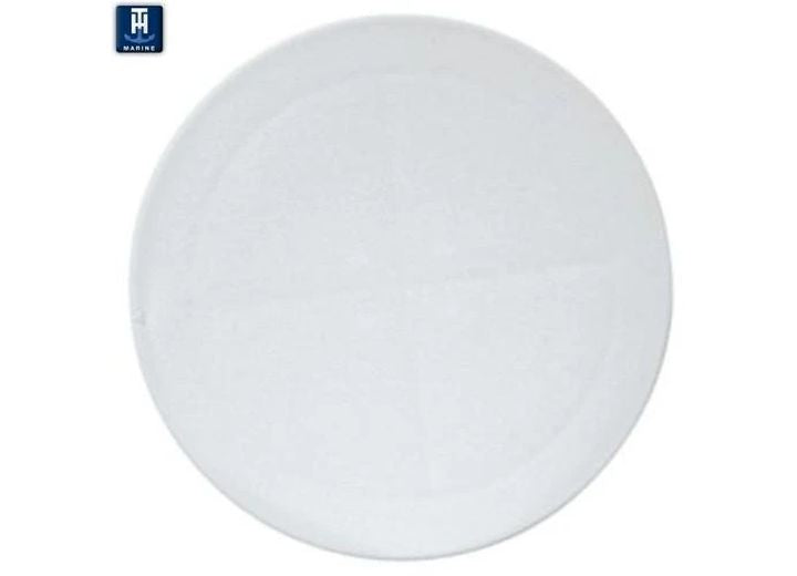 TH Marine 8IN PRY-OUT DECK PLATE - POLAR WHITE - PACKAGED