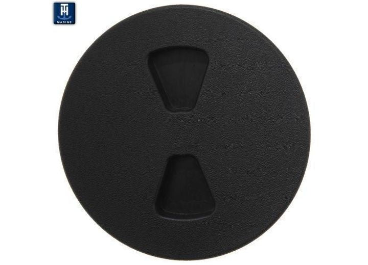 TH Marine 8IN SCREW-OUT DECK PLATE - BLACK