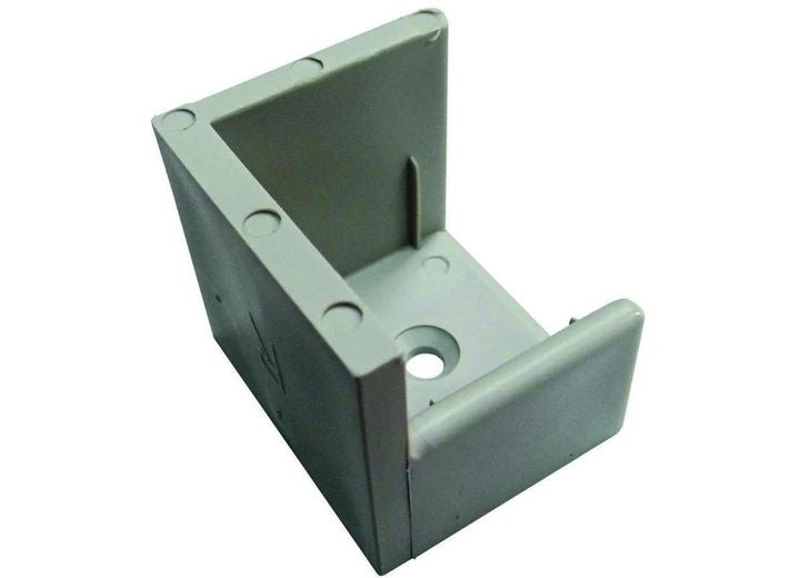 TH Marine RIGHT HINGE DOOR STOP WITH RIBS - GRAY