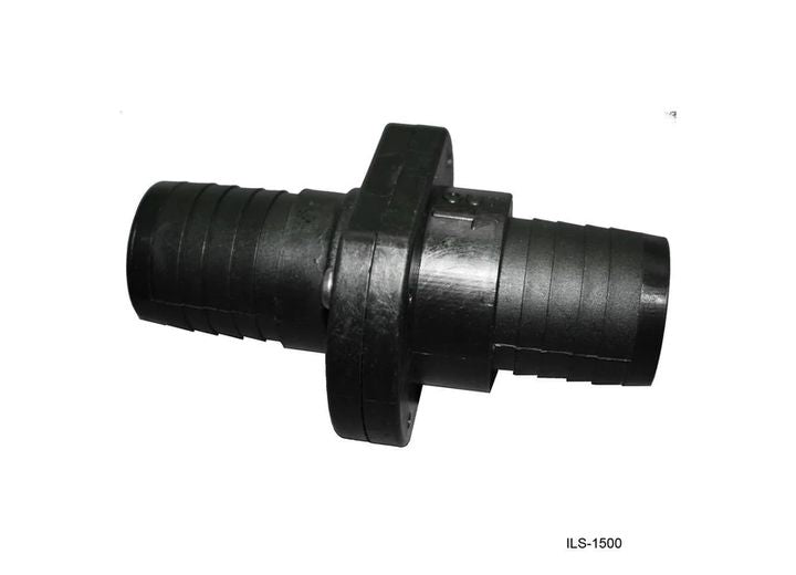 TH Marine 1 1/2IN INLINE SCUPPER - BLACK
