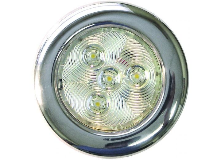 TH Marine WARM WHITE - 3IN LED PUCK LIGHT, POLISHED STAINLESS STEEL, 0.5W LEDS-RETAIL