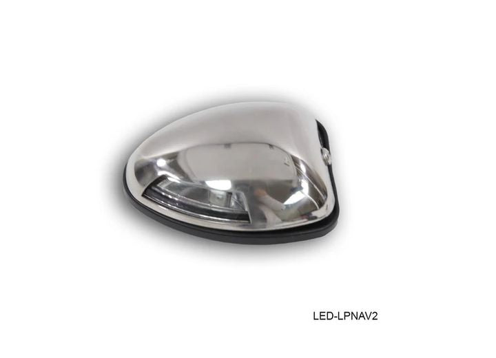 TH Marine LOW PROFILE BULLET NAVIGATION LIGHTS - GRN. & RED - VERTICAL ANGLE MNT. - PACKAGED