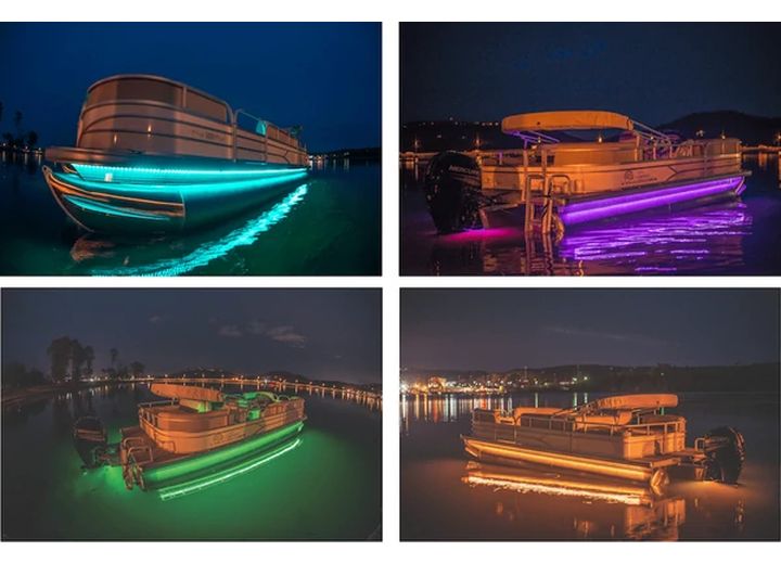 TH Marine PONTOON BOAT UNDER DECK LED LIGHT KIT - RGB COLOR CHANGING REMOTE - 18-22FT BOATS - 6M/20FT LED