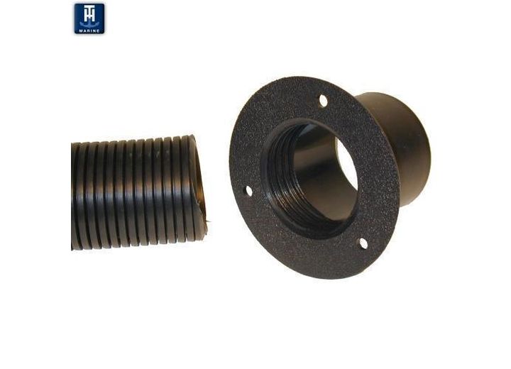 TH Marine RIGGING FLANGE HOSE KIT - 2IN HOSE- BLACK