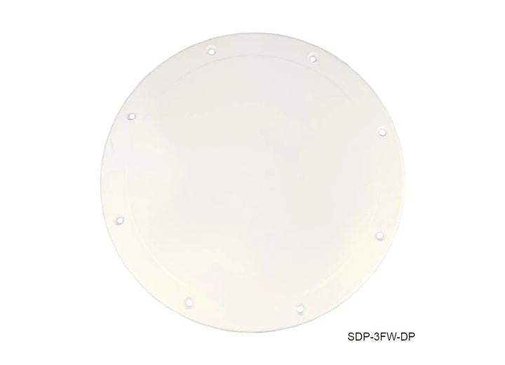 TH Marine 10IN SCREW DOWN PLATE - FISH WHITE