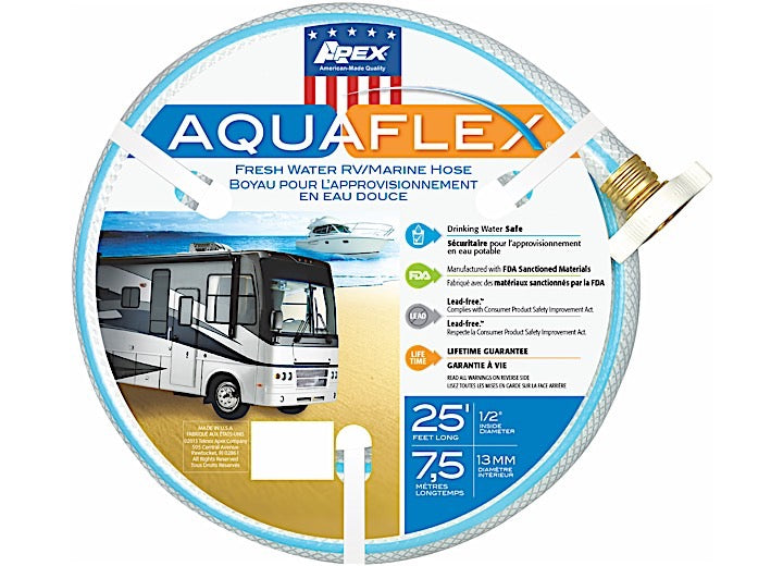 Teknor Apex AQUAFLEX HOSE 1/2IN X 25FT DUAL RADIAL REINFORCED