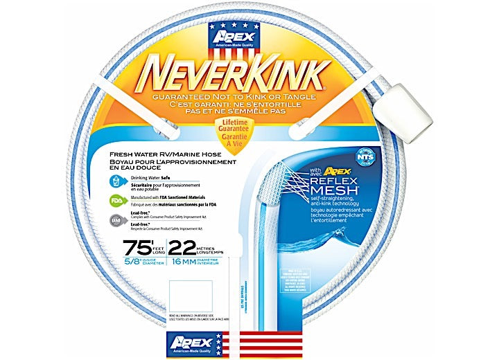Teknor Apex NEVERKINK HOSE 5/8IN X 75FT REFLEX MESH