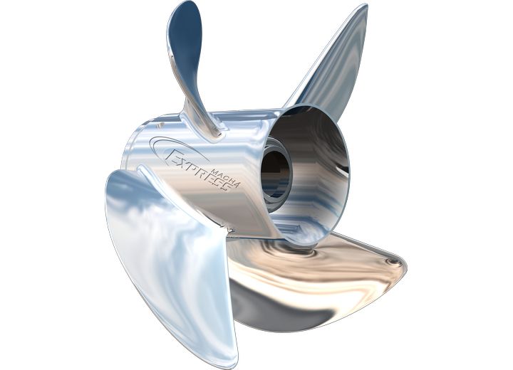 Turning Point Propellers EXPRESS MACH4 BOAT PROPELLER(SERIES EX1/EX2-4) 14X13, 4 BLADE STAINLESS STEEL RH