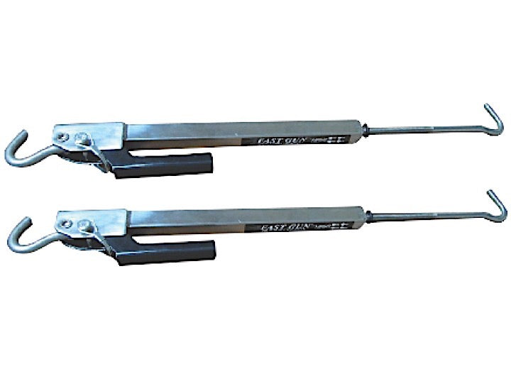 Torklift International CAMPER TIEDOWNS ACCESSORY - TURNBUCKLE FASTGUN, POLISHED; PAIR