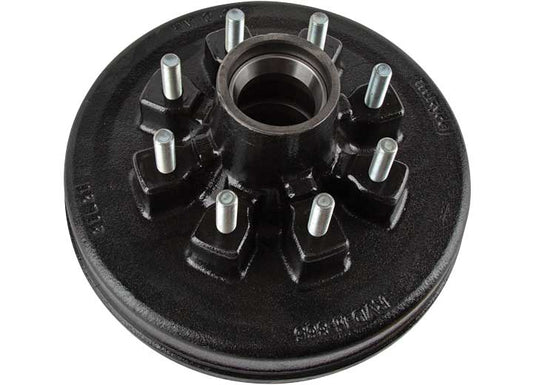TRP International BRAKE DRUM 7.0K 8-6.5IN BC 9/16 STUDS CUPPED PAINTED STUDDED