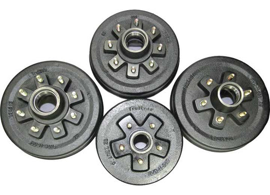 TRP International BRAKE DRUM 7.0K 8-6.5IN BC CUPPED PAINTED STUDDED