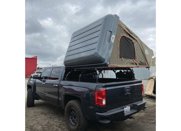 Tuff Stuff 4X4 TUFF STUFF OVERLAND ALPHA HARD TOP SIDE OPEN TENT, GRAY, 4 PERSON