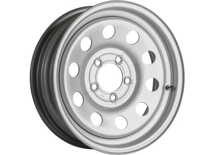 Taskmaster STEEL VESPER TRAILER WHEEL 15X6 5X5 SILVER MOD 2835 LCC