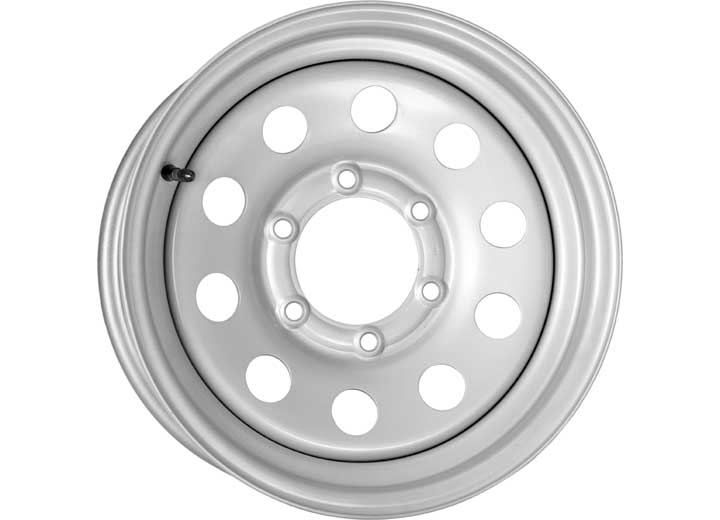 Taskmaster VESPER STEEL 15X6 6X5.5 SILVER MOD 2835 LCC TRAILER WHEEL
