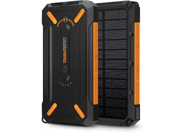 Tough Tested Brand POWER BANK 16000MAH SOLAR/IP66/LED - DUST/SHOCK/WATER PROOF W/18W PD & 10W FAST WIRELESS CHARGING