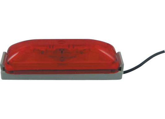 Uni-Bond Lighting 1INX4IN SEALED RED & GRAY BASE MOUNT W/ HOTWIRE KIT