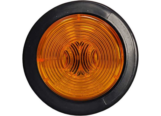 Uni-Bond Lighting 2IN ROUND SEALED AMBER, OPEN GROMMET & PIGTAIL KIT