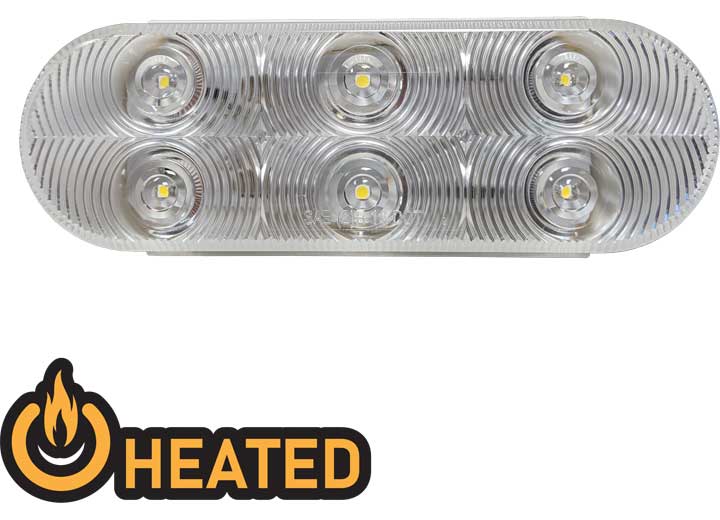 Uni-Bond Lighting LED HEATED TAIL LAMPS 6-DIODES CLEAR