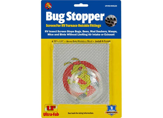 Ultra Fab Products, Inc Ultra-Fab Bug Stopper 4.75" x 4.5" Insect Screen for Hydroflame 8500 Series RV Outside Furnace Vent