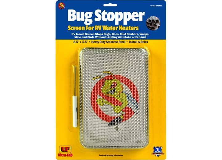 Ultra Fab Products, Inc Ultra-Fab Bug Stopper 8" x 5.5" Insect Screen for RV Outside Water Heater Vents