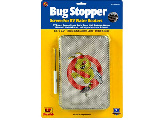 Ultra Fab Products, Inc Ultra-Fab Bug Stopper 8" x 5.5" Insect Screen for RV Outside Water Heater Vents