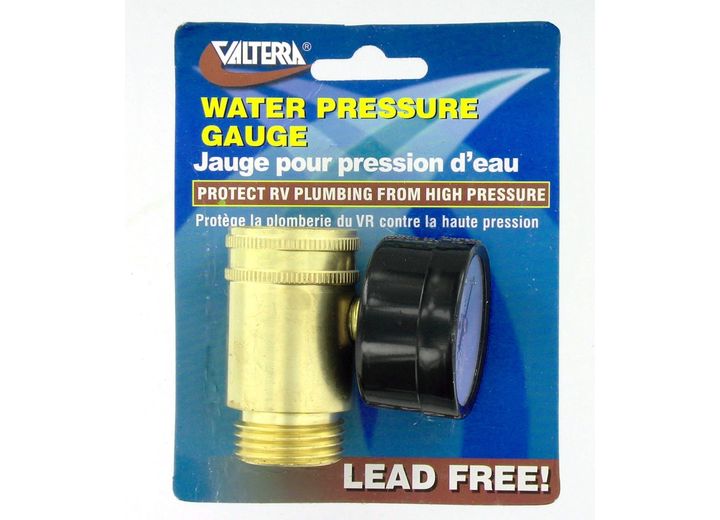 Valterra Products LLC WATER PRESSURE GAUGE, LEAD-FREE, CARDED
