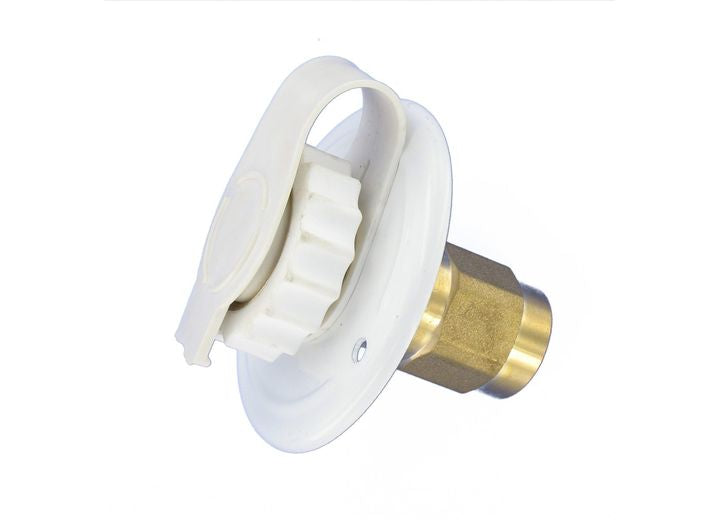 Valterra Products LLC WATER INLET, 2-3/4IN METAL FLANGE, WHITE, LEAD-FREE, BULK