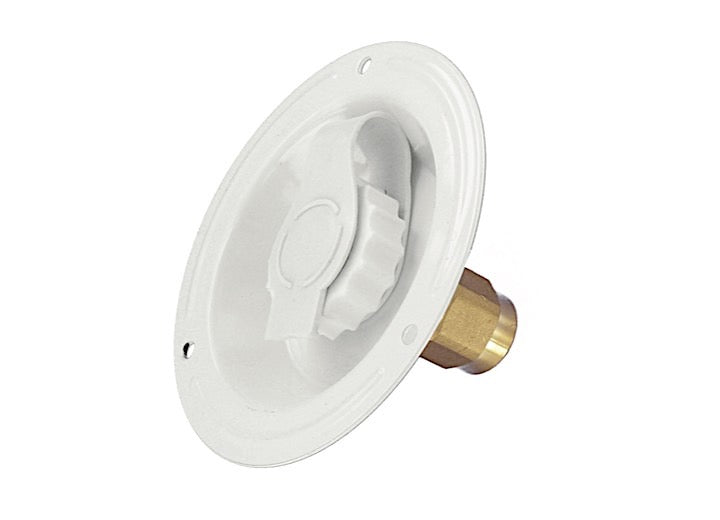 Valterra Products LLC WATER INLET, METAL RECESSED FLANGE, WHITE, LEAD-FREE, BULK