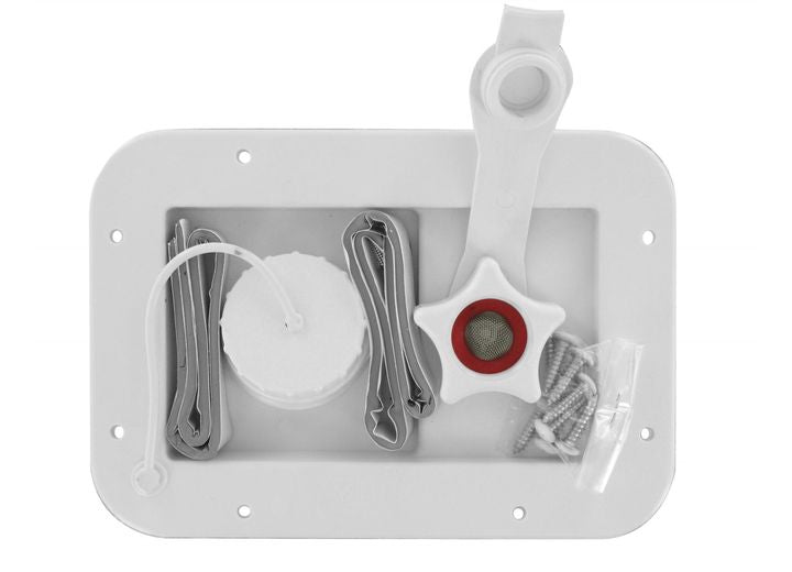 Valterra Products LLC GRAVITY/CITY WATER INLET, WHITE, CARDED