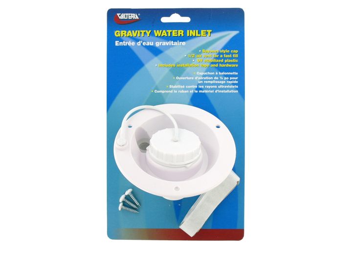 Valterra Products LLC GRAVITY WATER INLET, WHITE, CARDED