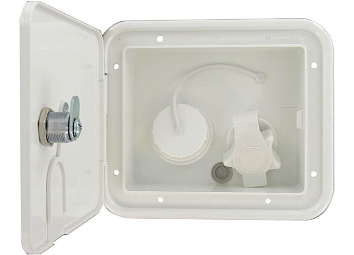 Valterra Products LLC GRAVITY/PLASTIC CITY WATER INLET HATCH, WHITE, BULK
