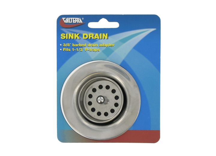 Valterra Products LLC SINK DRAIN W/STRAINER BASKET, CARDED