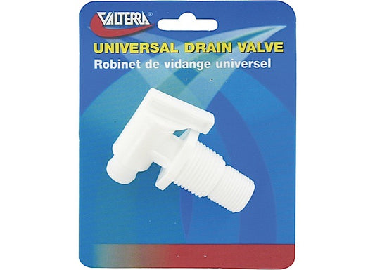 Valterra Products LLC UNIVERSAL DRAIN VALVE, THREADED, CARDED